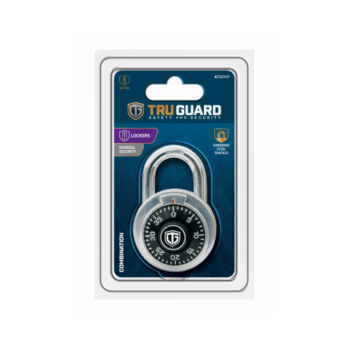 Tru-Guard 1850DTG Preset Combination Padlock, 1-7/8-In.