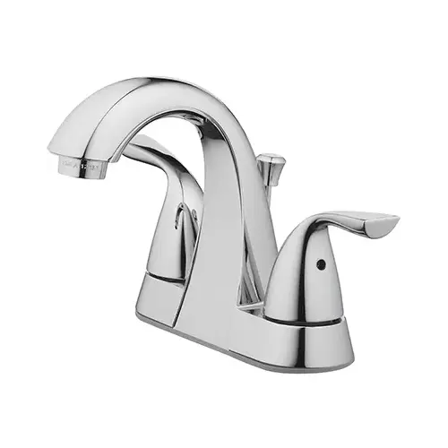 Lavotory Faucet With Pop-Up, 2 Lever Handle, Chrome Finish