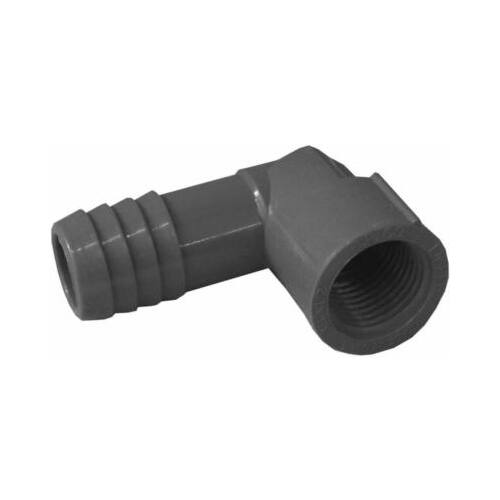 Pipe Fitting Reducing Elbow, Female, Plastic, 3/4 x 1/2-In.