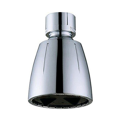 Shower Head, Fixed Mount, Adjustable Spray, Chrome-Plated Plastic