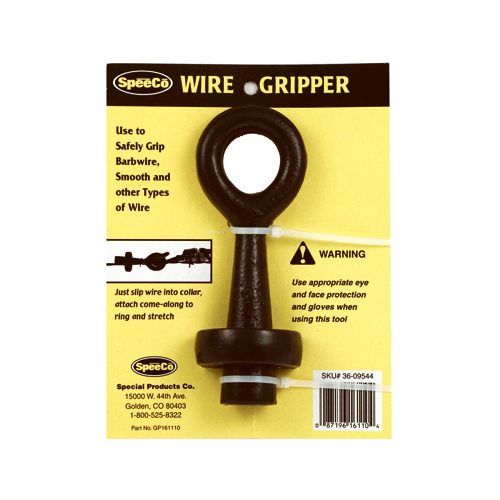 Wire Gripper, Black, For: Barbed Wire, Electric Fence, Small Cable and Smooth Wire