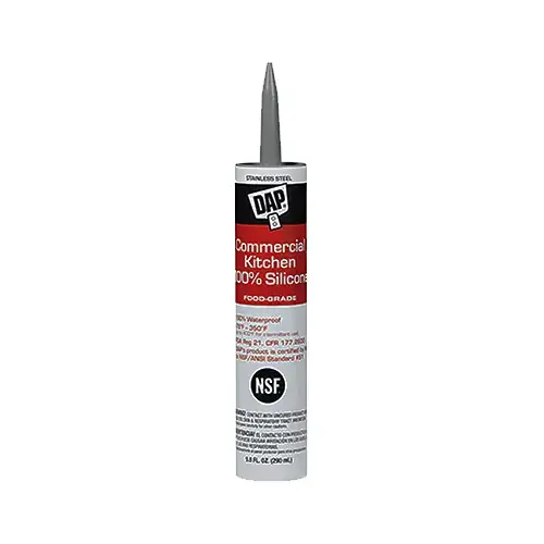 Silicone Sealant, -75 to 350 deg F, 9.8 oz Cartridge