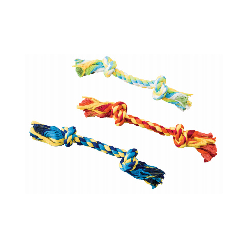 Ethical 54230 2-Knot 9" colored Dental Rope dog toy