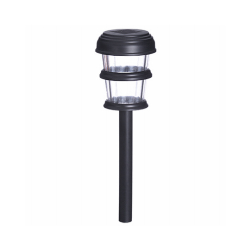 3-Tier Solar Path Light, Black Plastic