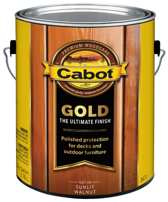 CABOT/VALSPAR CORP 3471-07 Gold Ultimate Wood Finish, Sunlit Walnut, 1-Gallon