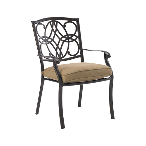 Four Seasons Courtyard AAX02800H60 Cambridge Alumicast Cushioned Dining Chair