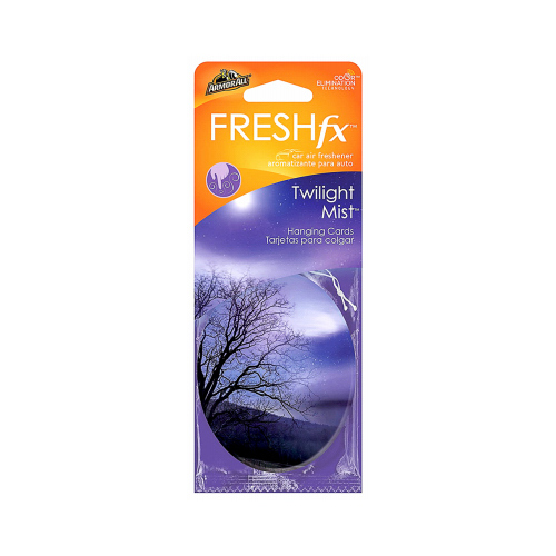 FRESH fx Car Air Freshener Hanging Card - Twilight Mist Scent, 3 Count