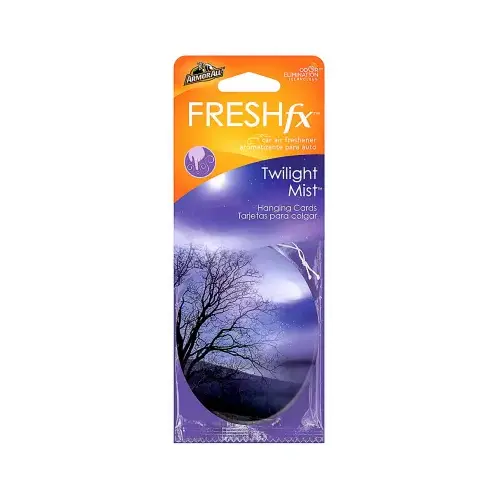 FRESH fx Car Air Freshener Hanging Card - Twilight Mist Scent, 3 Count