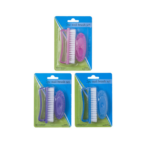 Regent Products G14442-XCP36 Nail Brush, Assorted Colors - pack of 36