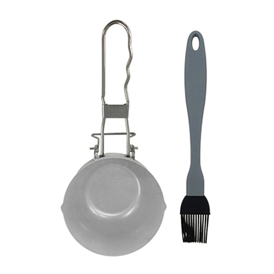 Mr Bar-B-Q 00407TV Sauce Pot & Silicone Baster