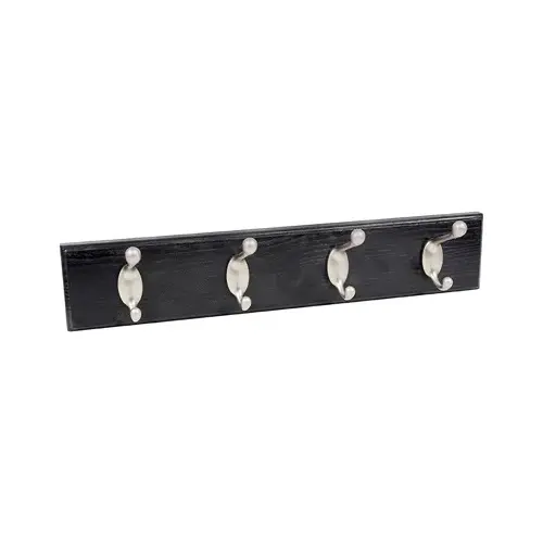 Hook Board, Black & Satin, 18-In.