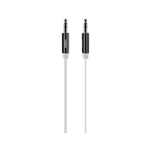 Mixit Auxiliary iPhone Flat Cable, White, 3-Ft.