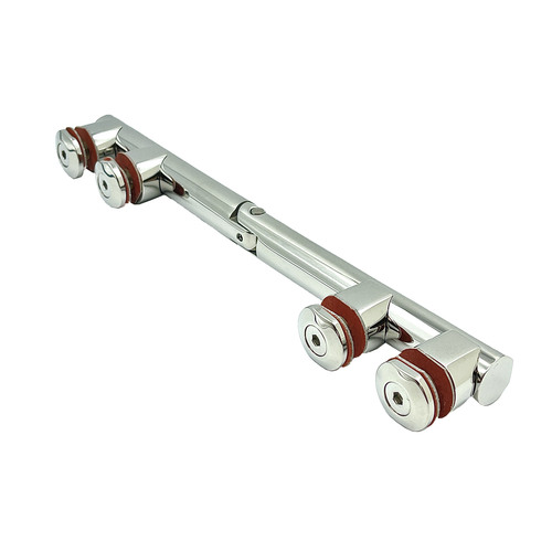Polished Stainless Arctic 180 Series Glass-to-Glass Hinge