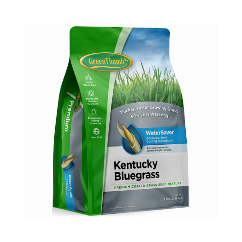 Premium Coated Kentucky Bluegrass Seed, 7-Lbs., Covers 4,800 Sq. Ft.