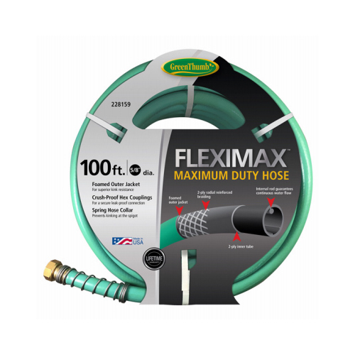 Green Thumb GTFS58100 FLEXIMAX Garden Hose, Max Duty, 5/8-In. x 100-Ft.