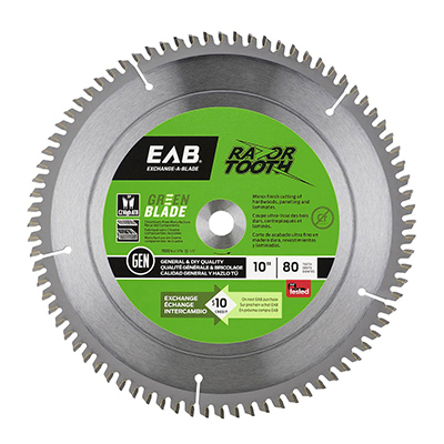 Exchange-A-Blade 1110262 Circular Saw Blade, Ultra Fine, 80-Tooth x 10-In.