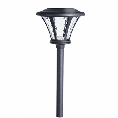 RIMPORTS LLC GL40241 Solar LED Path Lights, Black Plastic  pack of 6