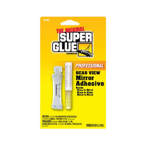 SUPER GLUE CORP/PACER TECH 11710110 Rear View Mirror Adhesive, Professional Strength, .01-Fl.-oz.