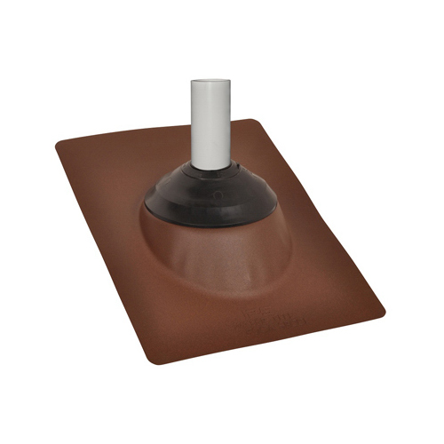 IPS Roofing 81851 Galvanized Base Roof Flashing, Brown, 10-3/4 x 14-1/2-In.