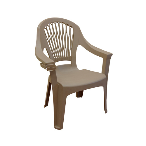 Adams 8260963700 Big Easy HighBack Chair, Molded Resin, Portobello