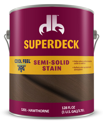 Duckback DPI052014-16 Cool Feel Wood Stain, Semi-Solid, Hawthorne, 1-Gal.