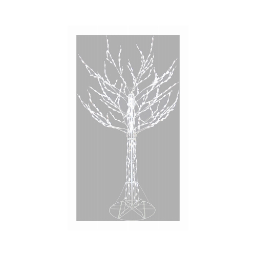 LED Branch Tree, Twinkling, Pure White, 8-Ft.