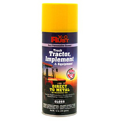 TRUE VALUE MFG COMPANY TTA12-AER Rust-Preventative Enamel Spray Paint & Primer for Metal, Truck, Tractor, Implement & Equipment, John Deere Yellow, 12 oz.