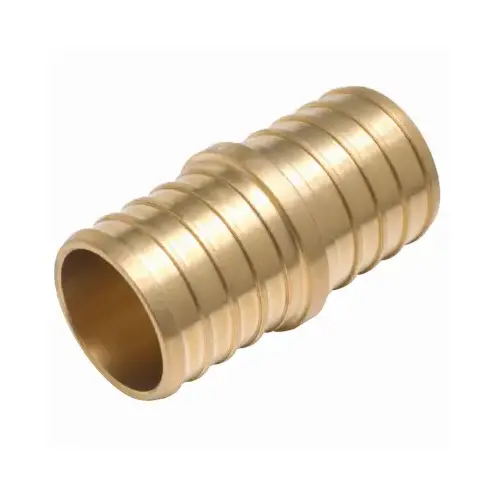 Lead-Free Insert 1 In. Barb x 1 In. Barb Brass PEX Coupling