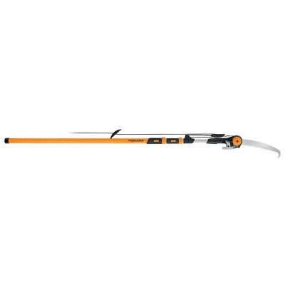 k★ Fiskars 15 in. Chain-Drive Extendable Pole Saw and Pruner, 7