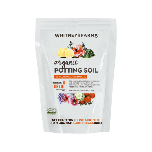 Whitney Farms 1010171601 Potting Soil Organic Fruit and Vegetable 8 qt