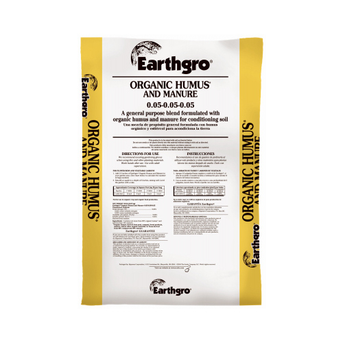 Earthgro 71451180 Manure Organic Hummus and Compost 1 cu ft 40 lb
