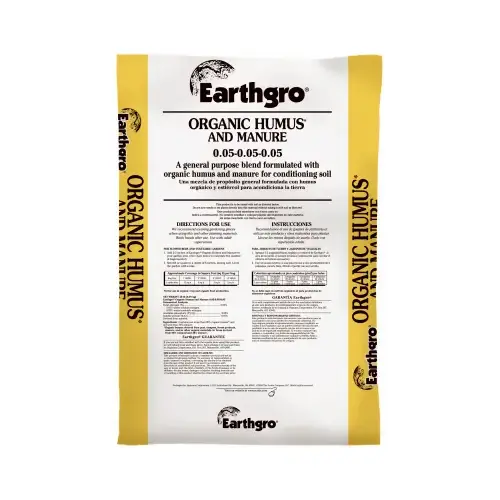 Earthgro 71451180 Manure Organic Hummus and Compost 1 cu ft 40 lb