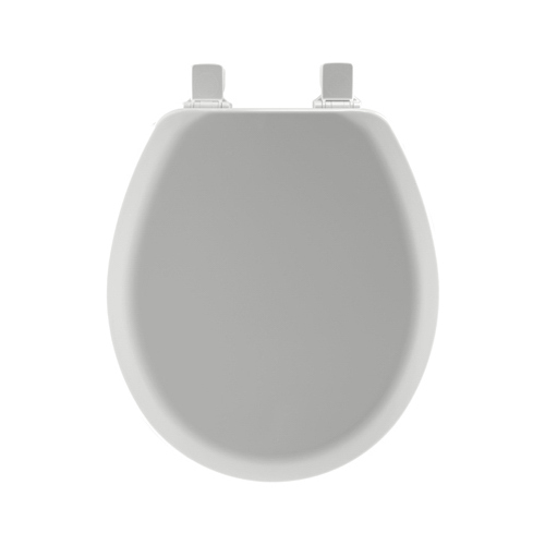 Mayfair by Bemis 41EC-162 Toilet Seat Round Silver Molded Wood Silver
