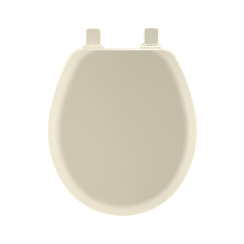 BEMIS 41EC346 Toilet Seat Cameron Round Biscuit Enameled Wood Gloss