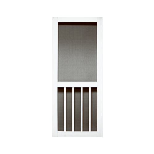 PRECISION 3670WH3068N Screen Door 79-1/2" H X 36" W Magnolia White Vinyl White