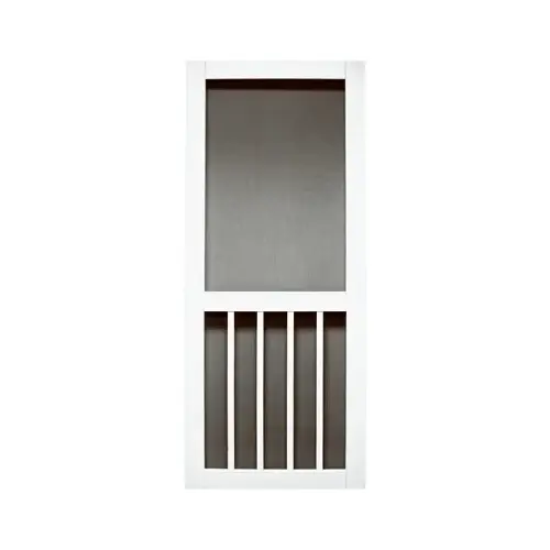 PRECISION 3670WH3068N Screen Door 79-1/2" H X 36" W Magnolia White Vinyl White