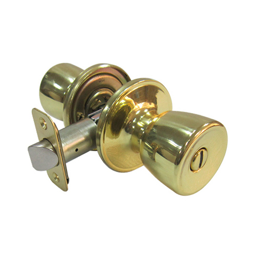 Faultless TS710B Privacy Knob Tulip Polished Brass Right Handed Polished Brass