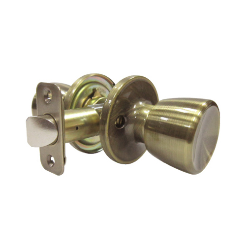 Faultless TS830B Passage Door Knob Tulip Antique Brass Right Handed Antique Brass