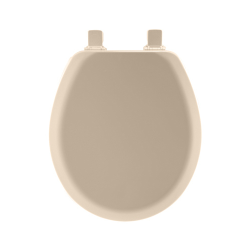 Mayfair by Bemis 41EC-078 Toilet Seat Round Beige Molded Wood Gloss