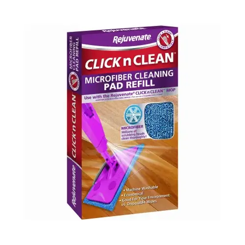 Refill Pad Click N Clean 6" W X 17" L Cleaning Microfiber Blue