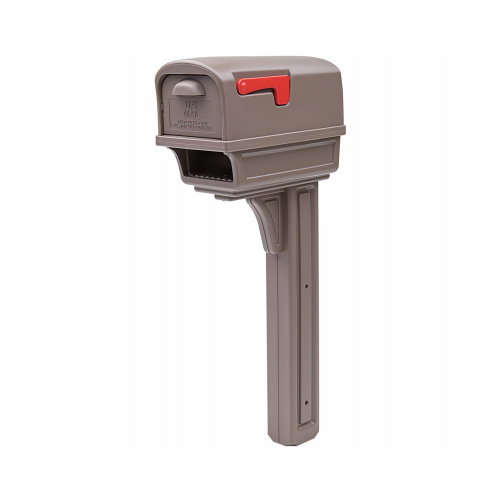 Mailbox Gibraltar es Gentry Classic Plastic Post Mount Mocha Powder Coated