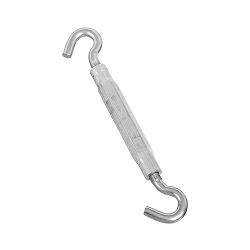 2174BC 3/8" x 10-1/2" Hook / Hook Turnbuckle Zinc Plated Finish