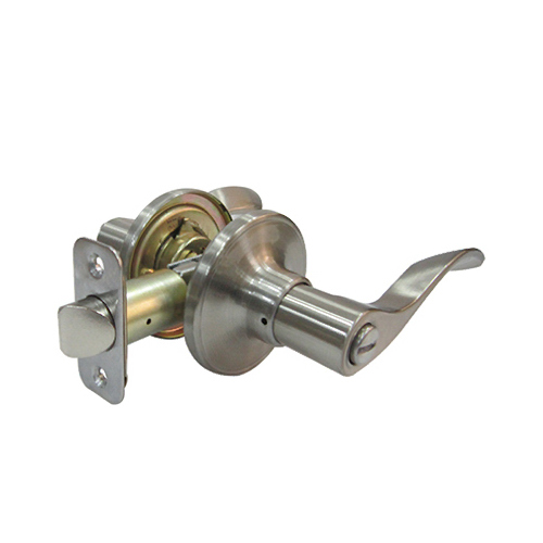 Taiwan Fu Hsing Industrial Co., Ltd. LB6X201B Reversible Bergamo Wave Lever Privacy Lockset, Satin Nickel