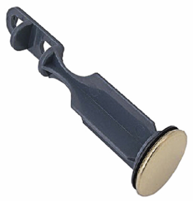 Master Plumber 250-077 Bathroom Pop-Up Drain Stopper, Polished Brass Plastic, 5-1/16 x1-3/8-In.