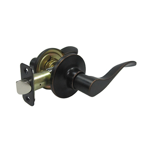 Taiwan Fu Hsing Industrial Co., Ltd. LB6X703B Reversible Bergamo Wave Lever Passage Lockset, Aged Bronze