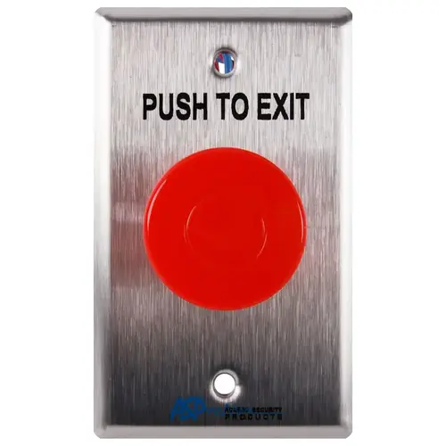 Pneumatic Time Delay Button, Red