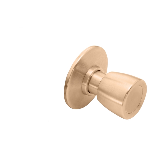 Grade 1 Double Dummy Cylindrical Lock, 6 Knob, Non-Keyed, Satin Bronze Finish, Non-handed Satin Bronze