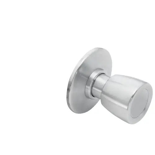 Grade 1 Single Dummy Cylindrical Lock, 6 Knob, Non-Keyed, Satin Chrome Finish, Non-handed Satin Chrome