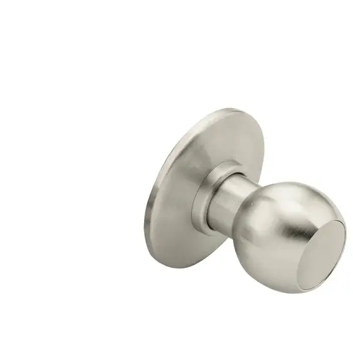 Grade 1 Single Dummy Cylindrical Lock, 4 Knob, Non-Keyed, Satin Nickel Finish, Non-handed Satin Nickel