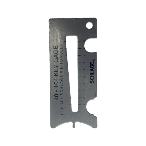 Schlage Commercial 40-104 Allegion Everest Series Key Gauge, Steel, Gray